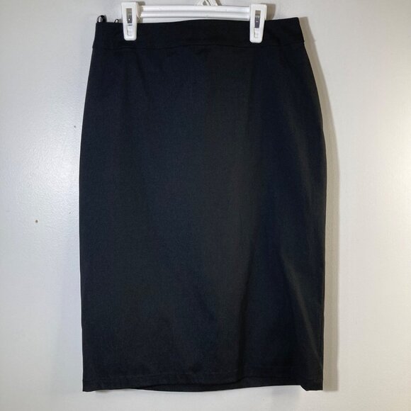 Womens Tadashi Shoji Pencil Skirt Black 8 Cut #26613 Style CY70264M - Picture 1 of 7